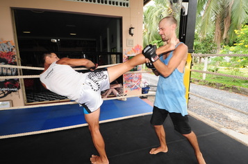 MMA training at Combat 360X Khao Lak, Thailand